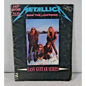 Vintage Metallica Ride The Lightning Guitar Tab Book 1990 Cherry Lane‎ Songbook